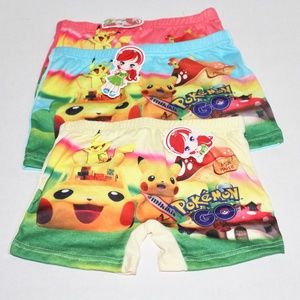 NWT Pokemon Go Pikachu Style Shorts 3-Pack